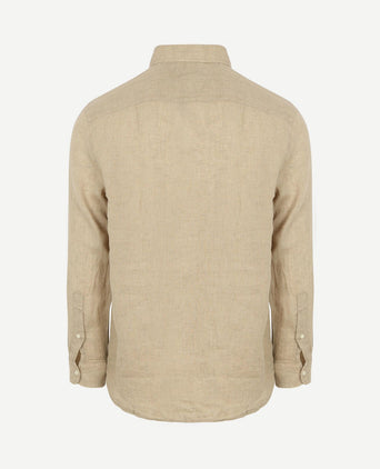 Overhemd linnen beige