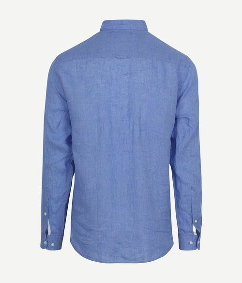 Tommy Hilfiger overhemd linnen blauw | Regular-fit