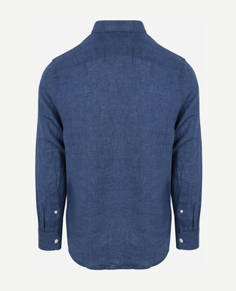 Overhemd linnen indigo