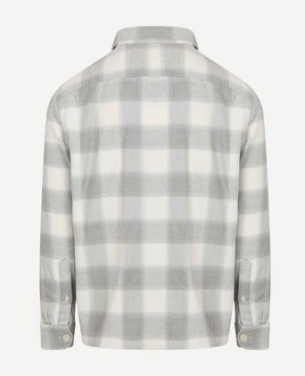 Tommy Hilfiger overshirt flanel ruit grijs | Regular-fit