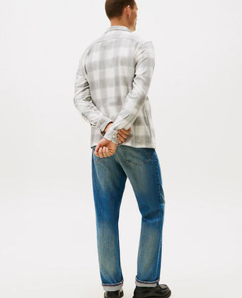 Tommy Hilfiger overshirt flanel ruit grijs | Regular-fit