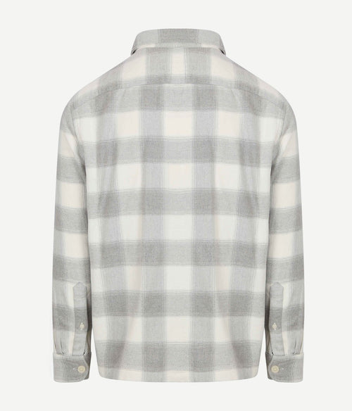Tommy Hilfiger overshirt flanel ruit grijs | Regular-fit