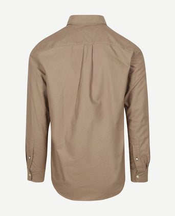 Oxford overhemd camel