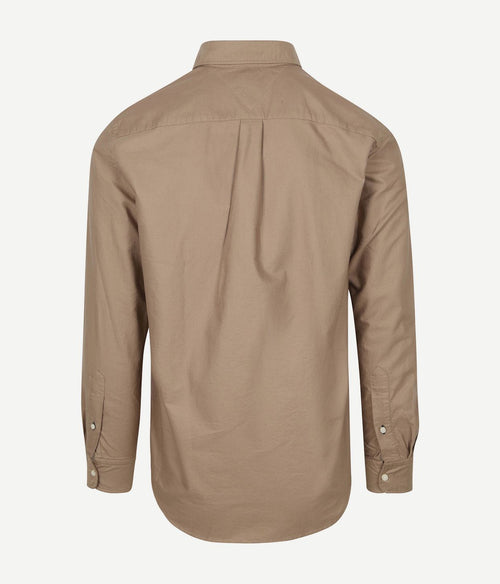 Oxford overhemd camel