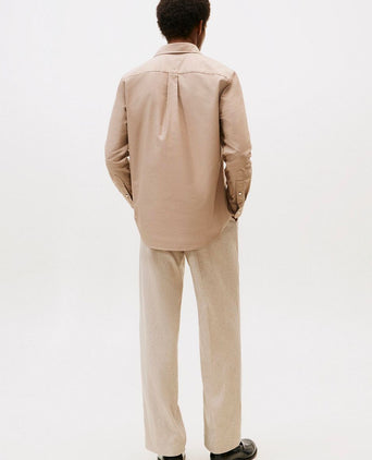 Tommy Hilfiger Oxford overhemd camel | Regular-fit