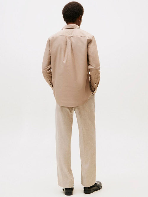 Tommy Hilfiger Oxford overhemd camel | Regular-fit