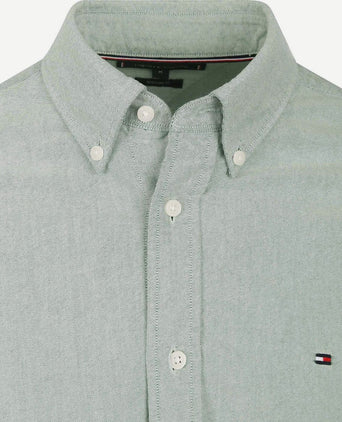 Tommy Hilfiger Oxford overhemd lichtgroen
