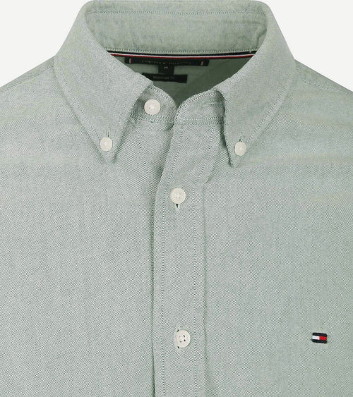 Tommy Hilfiger Oxford overhemd lichtgroen