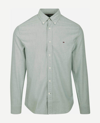 Tommy Hilfiger Oxford overhemd lichtgroen