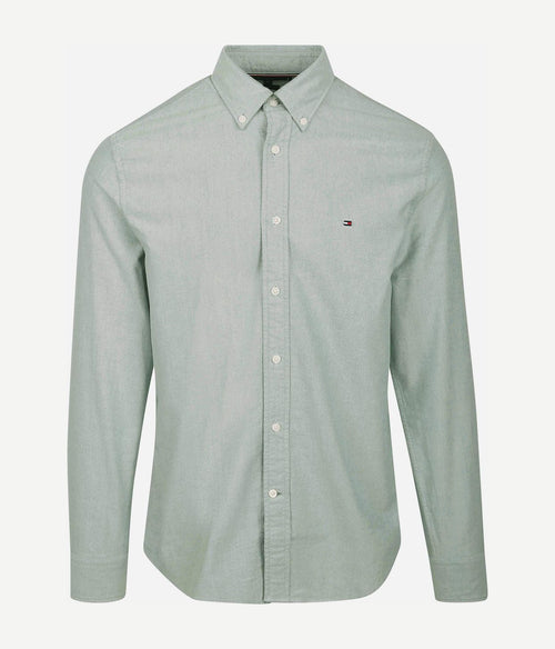 Tommy Hilfiger Oxford overhemd lichtgroen