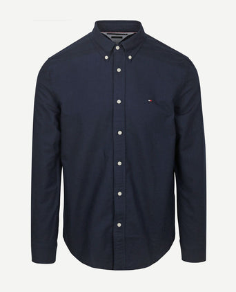Tommy Hilfiger Oxford overhemd donkerblauw | Regular-fit