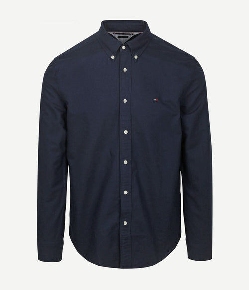 Tommy Hilfiger Oxford overhemd donkerblauw | Regular-fit