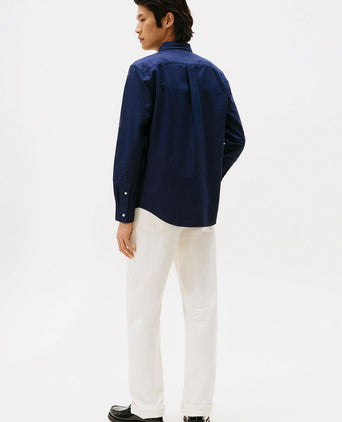 Tommy Hilfiger Oxford overhemd donkerblauw | Regular-fit