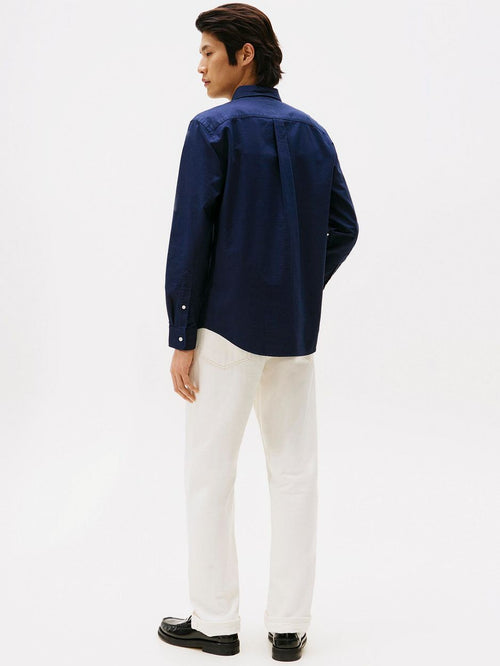 Tommy Hilfiger Oxford overhemd donkerblauw | Regular-fit