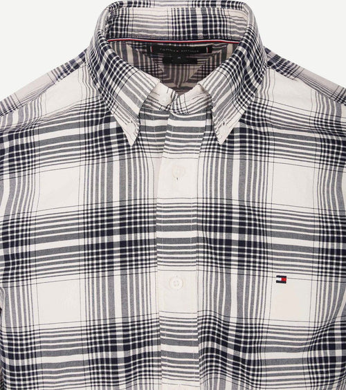 Tommy Hilfiger Oxford overhemd ruit blauw | Regular-fit