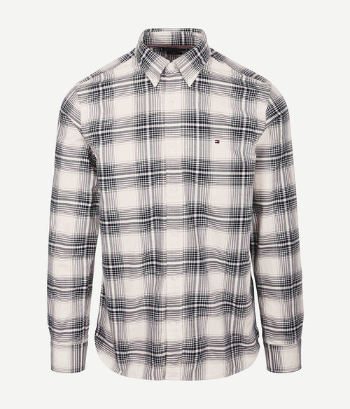 Tommy Hilfiger Oxford overhemd ruit blauw | Regular-fit