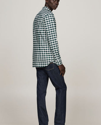 Tommy Hilfiger Oxford overhemd ruit groen | Regular-fit