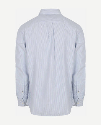 Tommy Hilfiger Oxford overhemd streep lichtblauw | Regular-fit