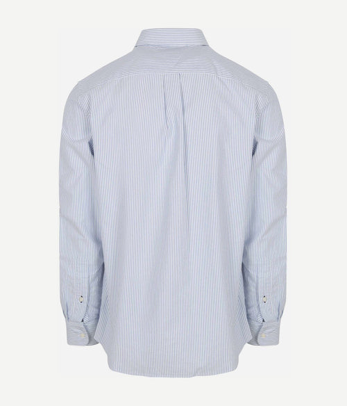 Tommy Hilfiger Oxford overhemd streep lichtblauw | Regular-fit