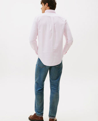 Tommy Hilfiger Oxford overhemd streep roze | Regular-fit