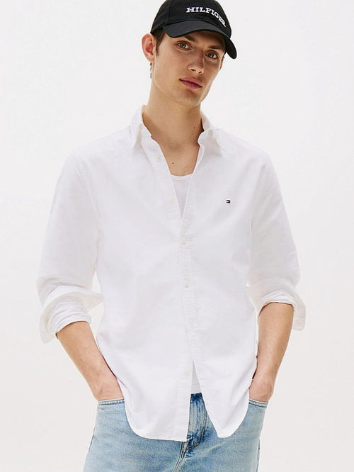 Tommy Hilfiger Oxford overhemd wit | Regular-fit
