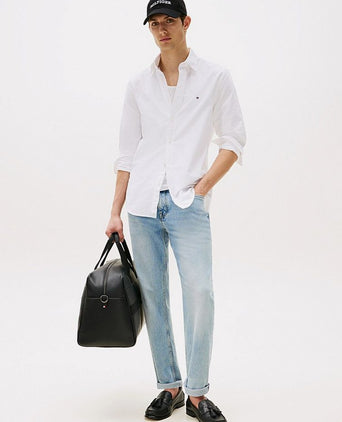 Tommy Hilfiger Oxford overhemd wit | Regular-fit