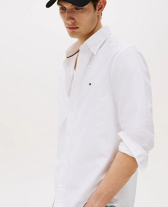 Tommy Hilfiger Oxford overhemd wit | Regular-fit