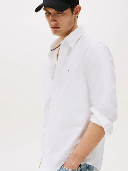 Tommy Hilfiger Oxford overhemd wit | Regular-fit