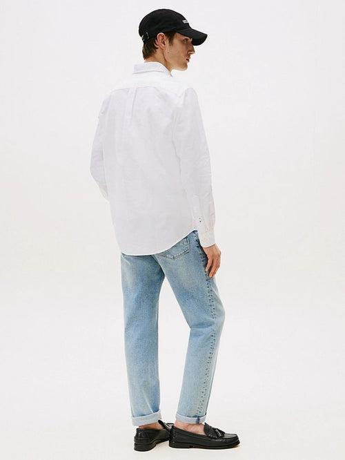 Tommy Hilfiger Oxford overhemd wit | Regular-fit