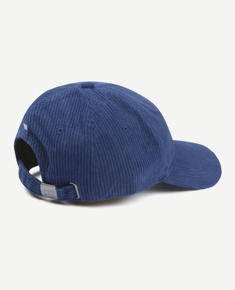 Pet corduroy donkerblauw