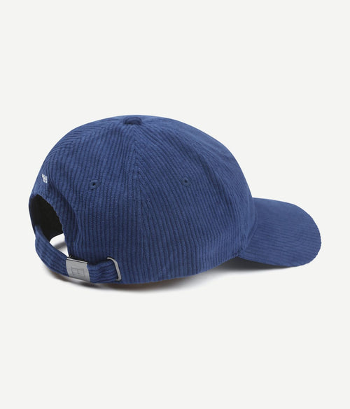 Pet corduroy donkerblauw