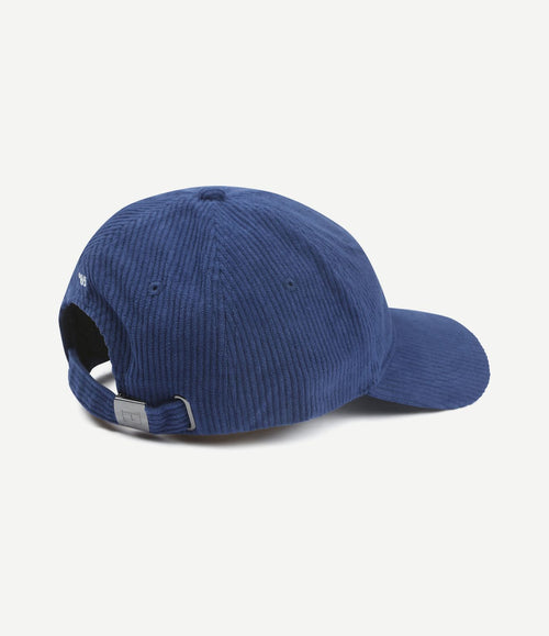 Pet corduroy donkerblauw