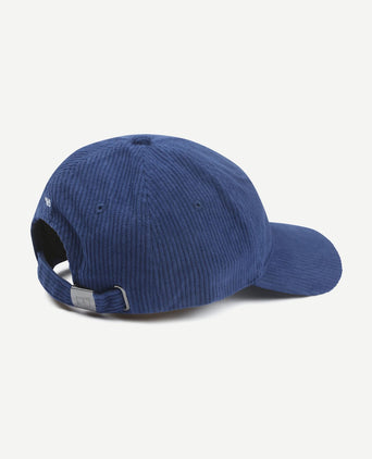 Pet corduroy donkerblauw
