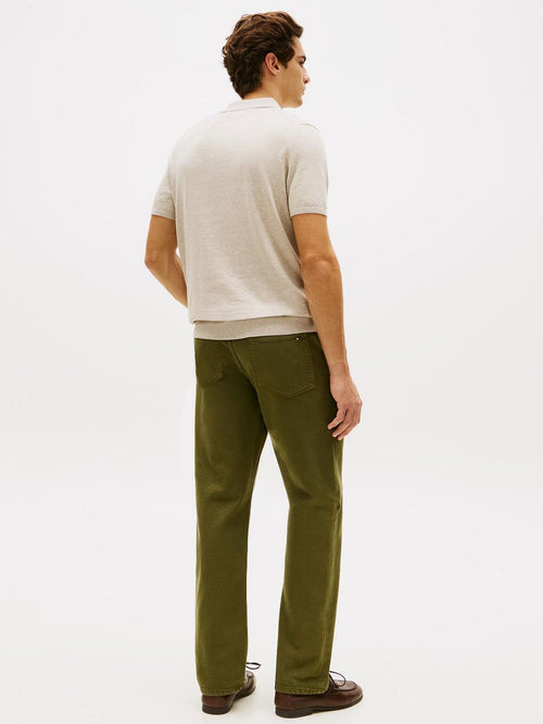 Knitted polo beige