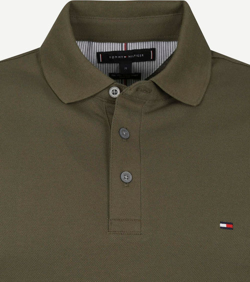 Tommy Hilfiger poloshirt 1985 donkergroen | Slim-fit