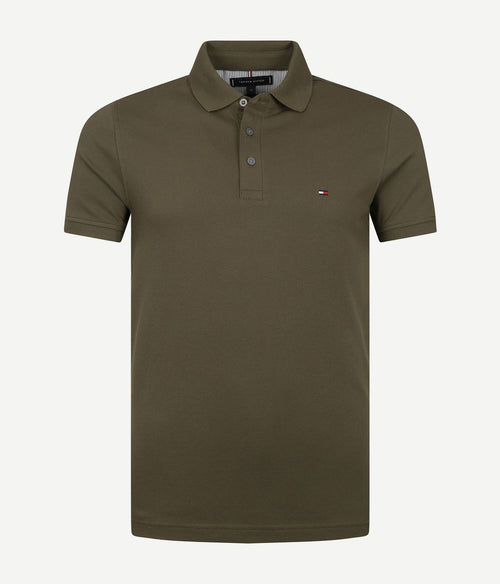 Tommy Hilfiger poloshirt 1985 donkergroen | Slim-fit
