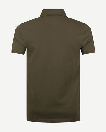 Tommy Hilfiger poloshirt 1985 donkergroen | Slim-fit
