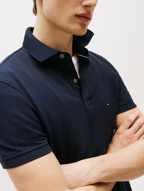 Tommy Hilfiger poloshirt regular donkerblauw