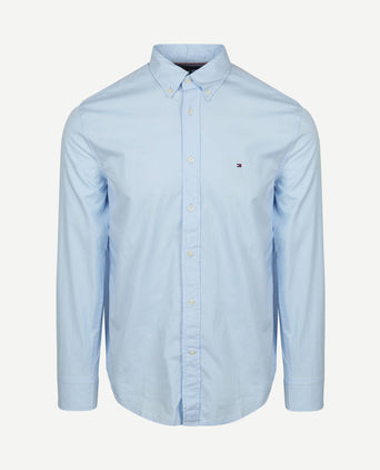 Poplin overhemd flex lichtblauw