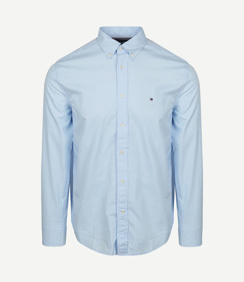 Poplin overhemd flex lichtblauw