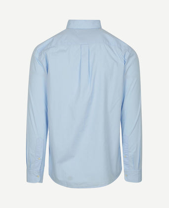 Poplin overhemd flex lichtblauw