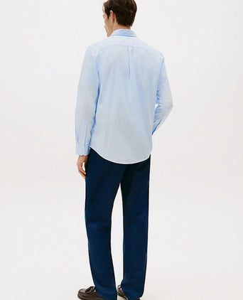Poplin overhemd flex lichtblauw