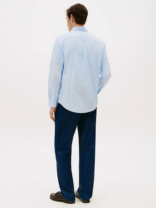 Poplin overhemd flex lichtblauw