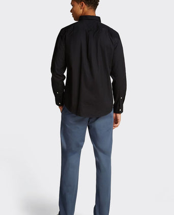 Poplin overhemd flex zwart