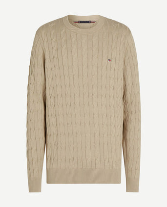 Pullover cable beige