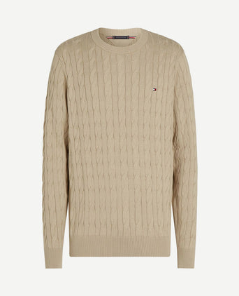 Pullover cable beige