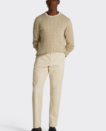 Tommy Hilfiger pullover cable beige | Regular-fit