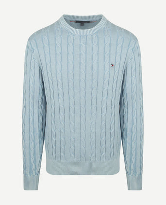 Pullover cable lichtblauw