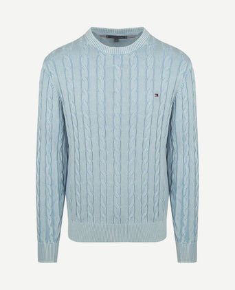 Pullover cable lichtblauw