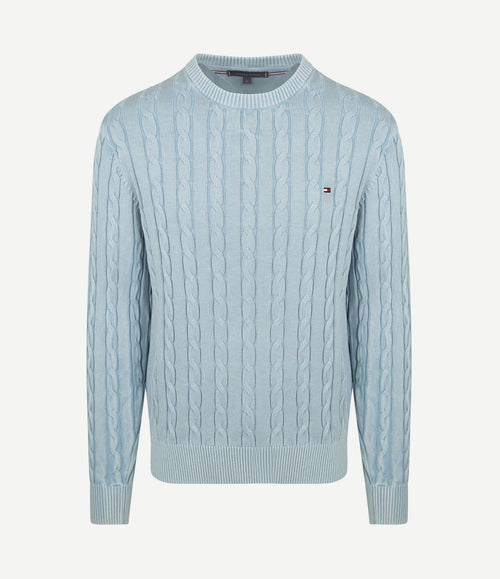 Pullover cable lichtblauw